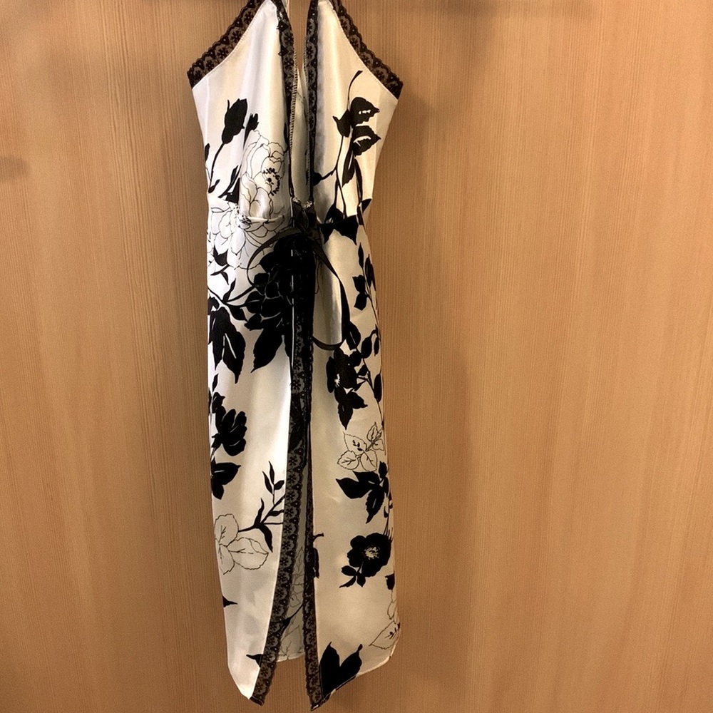 Victoria’s Secret black and white lingerie.